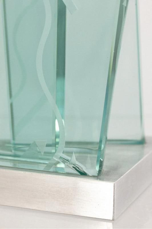 John Gilbert Leubtow Signed Art Glass Sculpture~(15.5"H x 6"W x 7"D) - 7