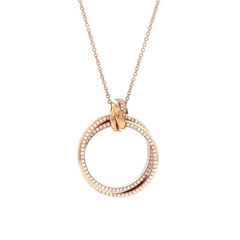 Tiffany & Co. Paloma Picasso Melody Circle Pendant Necklace 18K Rose Gold: Measurements: Length: 18.00 ", Pendant Length: 22.50 mm, Pendant Width: 22.50 mm. Condition: Pre-owned - Good,Brand: Tiffany & Co.,Main Stone: Diamond,Metal: 18K Rose Gold,Metal Purity: 18K,Style:
