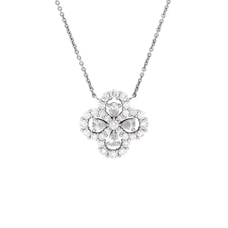 Harry Winston Loop Full Motif Pendant Necklace Platinum with Diamonds: Measurements: Length: 15.75 ", Pendant Length: 16.40 mm, Pendant Width: 16.40 mm . Condition: Pre-owned - Good,Brand: Harry Winston,Main Stone: Diamond,Metal: Platinum (Pt950),Metal Purity: