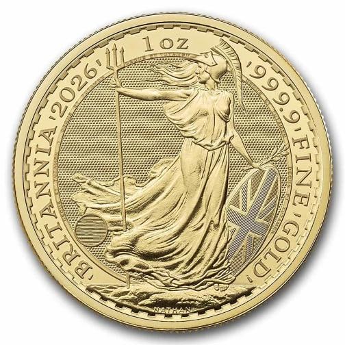 2026 Great Britain 1 oz Gold Britannia BU: Brand: British Royal Mint,MPN: 321610,Year: 2026,Precious Metal Content per Unit: 1 oz,Fineness: .999,Denomination: 100 Pounds,Country of Origin: United Kingdom,Coin: UK Britannia,Circulated/Uncircula