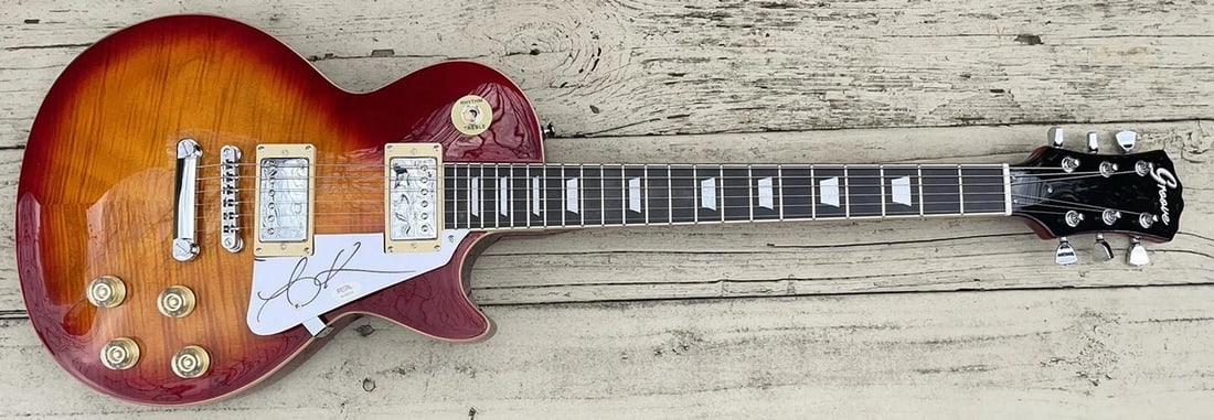 Anthony Kiedis Signed Limited Edition LP Style Electric Guitar Red Hot Chili Peppers (PSA): Industry: Music,Signed: Yes,Autograph Authentication: Professional Sports (PSA/DNA),Object Type: Guitar & Guitar Pick,Original/Reproduction: Original,Country of Origin: United States 