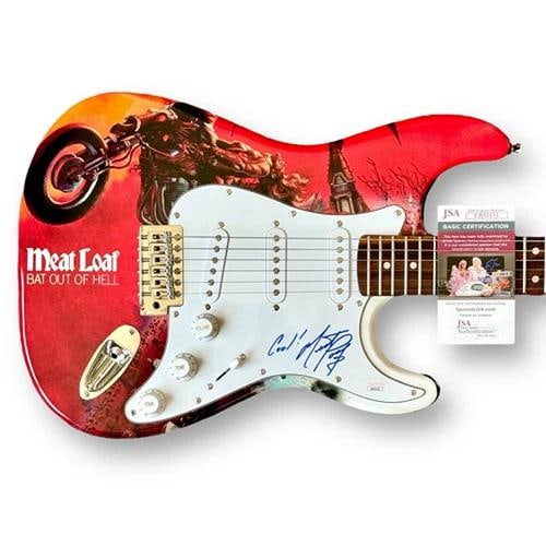 MEAT LOAF Signed Custom Guitar (JSA) (1 of 2)