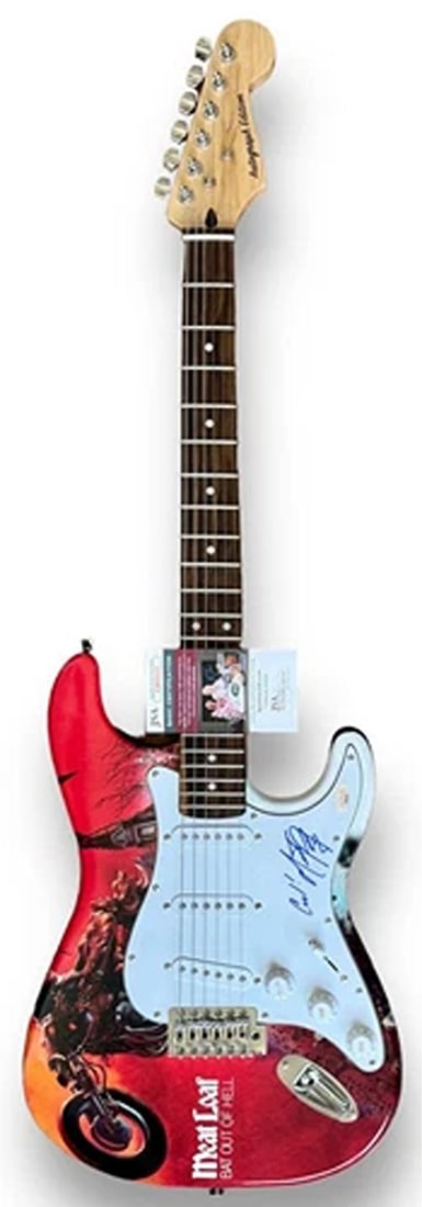 MEAT LOAF Signed Custom Guitar (JSA) - 2