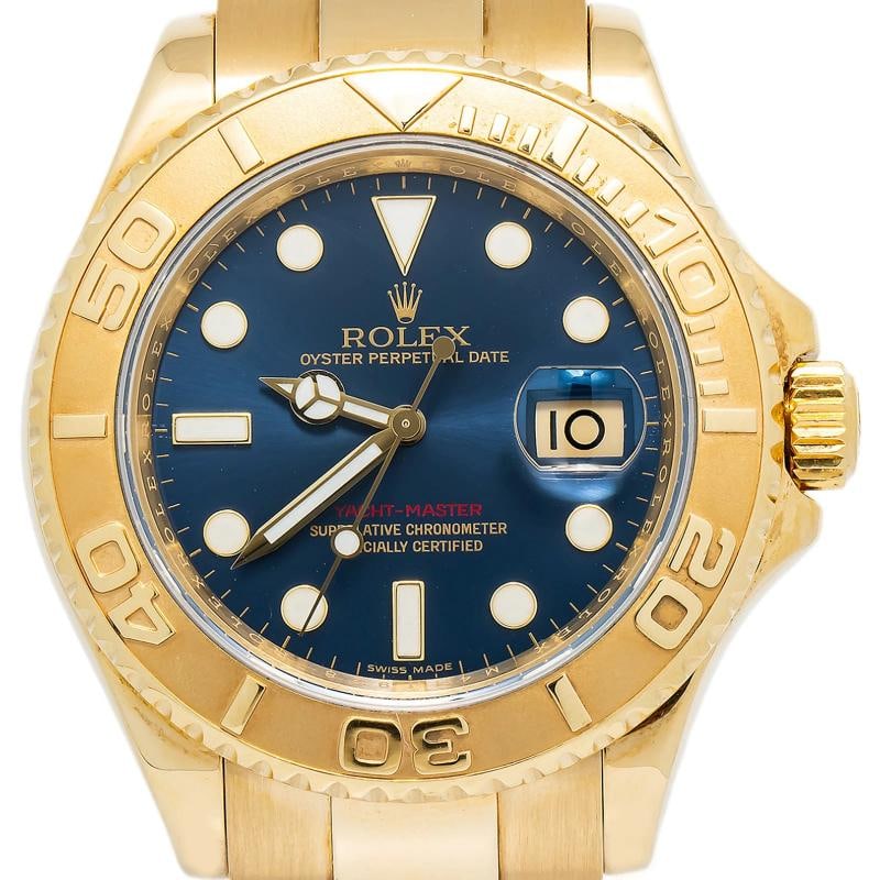 Rolex Yacht-Master 16628 2011 Card Automatic 18k YG Blue Dial Men's Watch 40mm - 2