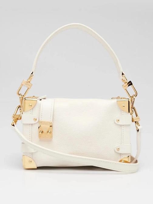 Louis Vuitton Chalk Calfskin Leather Side Trunk PM Bag (1 of 12)