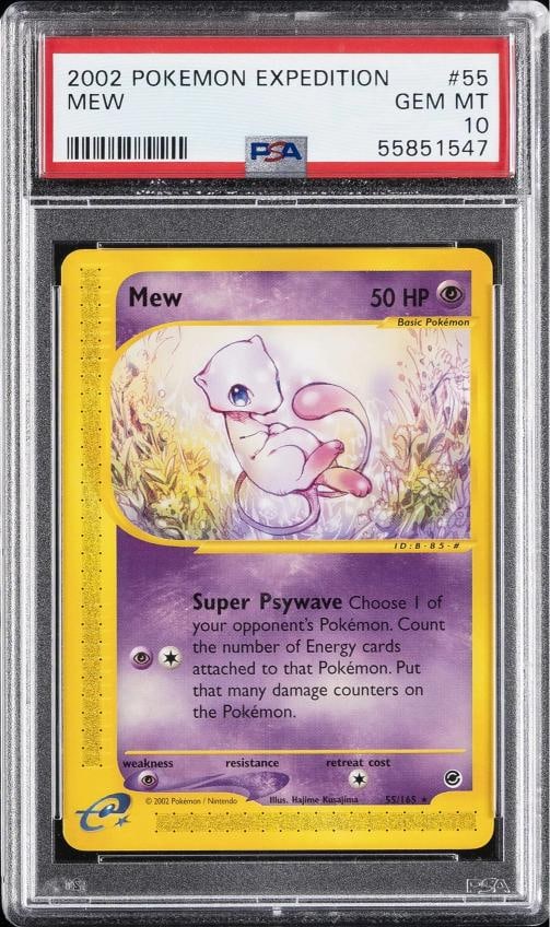 2002 POKEMON EXPEDITION #55 MEW PSA 10 (1 of 2)