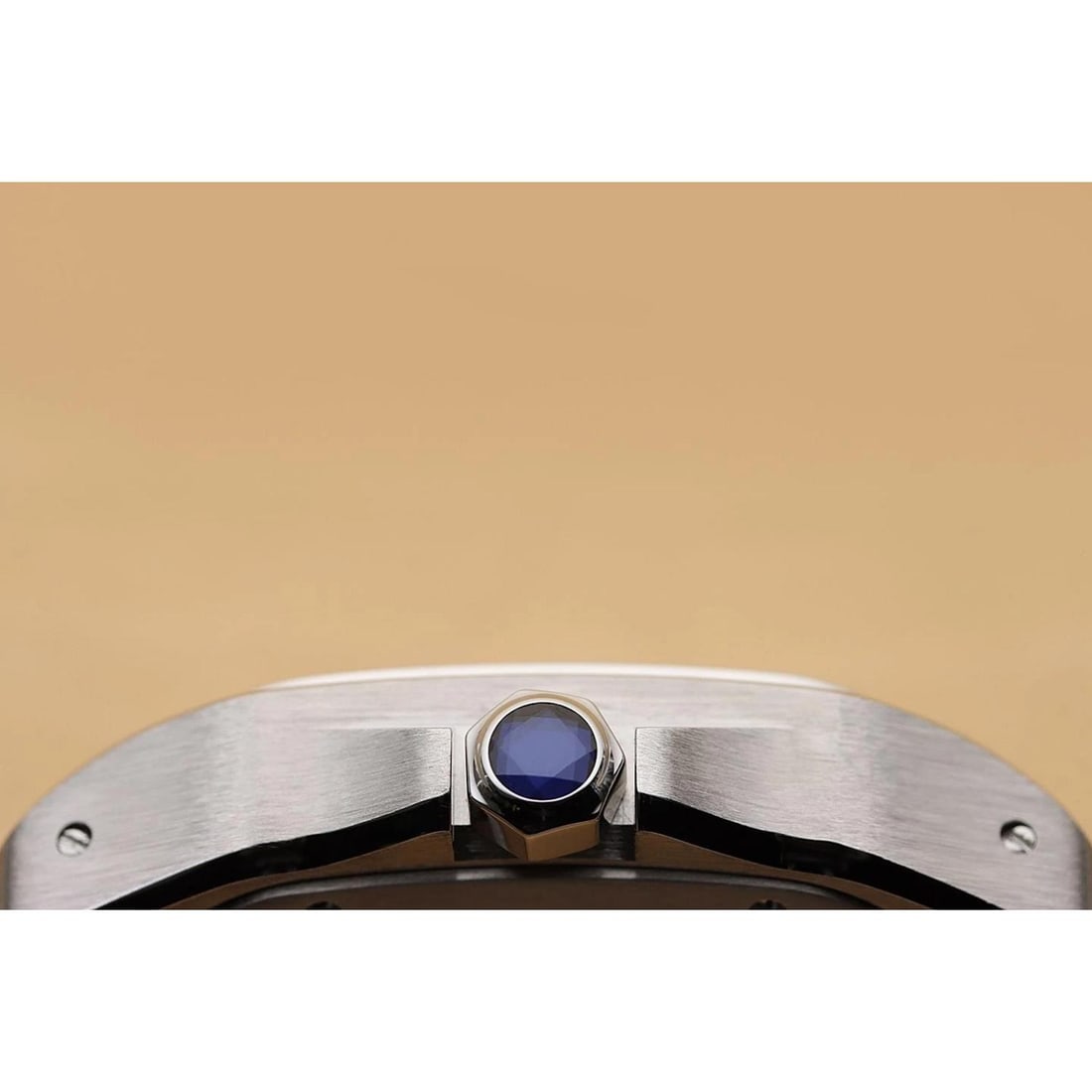 CARTIER UNISEX SANTOS 100 W20126X8 33MM WHITE ROMAN DIAL STEEL LEATHER WATCH - 9