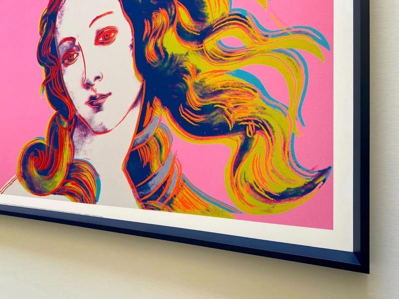 ANDY WARHOL FOUNDATION LITHO PRINT FRAMED POP ART POSTER " BIRTH OF VENUS " 1984 - 11