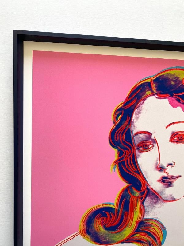 ANDY WARHOL FOUNDATION LITHO PRINT FRAMED POP ART POSTER " BIRTH OF VENUS " 1984 - 3