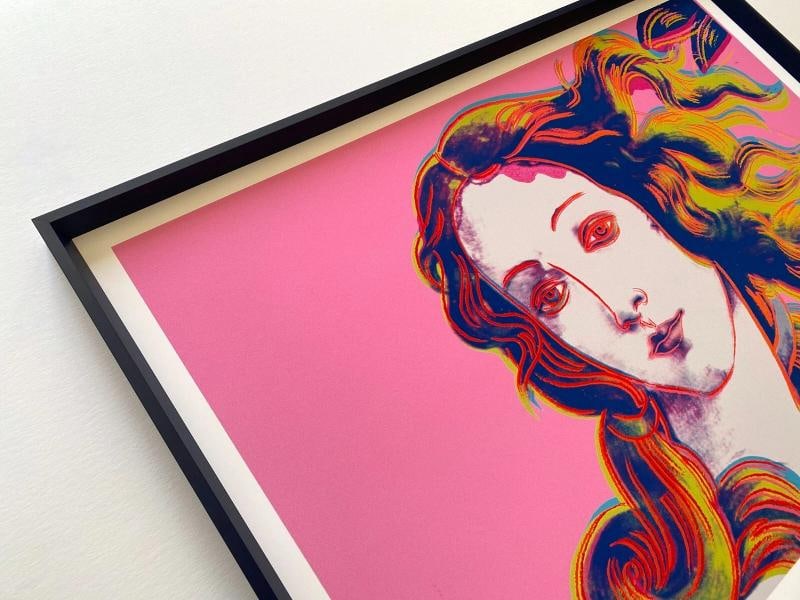 ANDY WARHOL FOUNDATION LITHO PRINT FRAMED POP ART POSTER " BIRTH OF VENUS " 1984 - 4