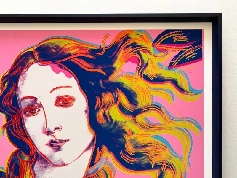 ANDY WARHOL FOUNDATION LITHO PRINT FRAMED POP ART POSTER " BIRTH OF VENUS " 1984 - 7
