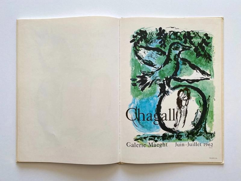 MARC CHAGALL " POSTERS & PERSONALITY " RARE 1966 1ST ED LITHOGRAPH PRINT XL BOOK - 10