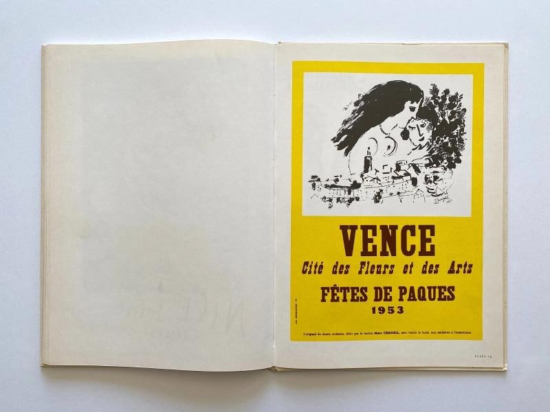 MARC CHAGALL " POSTERS & PERSONALITY " RARE 1966 1ST ED LITHOGRAPH PRINT XL BOOK - 12