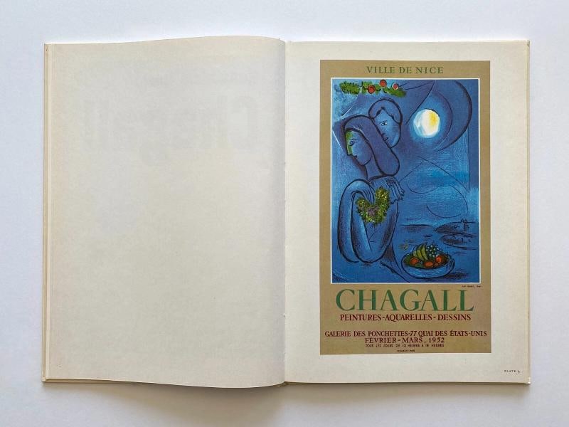 MARC CHAGALL " POSTERS & PERSONALITY " RARE 1966 1ST ED LITHOGRAPH PRINT XL BOOK - 3
