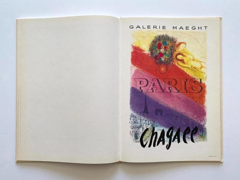 MARC CHAGALL " POSTERS & PERSONALITY " RARE 1966 1ST ED LITHOGRAPH PRINT XL BOOK - 5