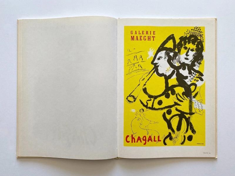 MARC CHAGALL " POSTERS & PERSONALITY " RARE 1966 1ST ED LITHOGRAPH PRINT XL BOOK - 6