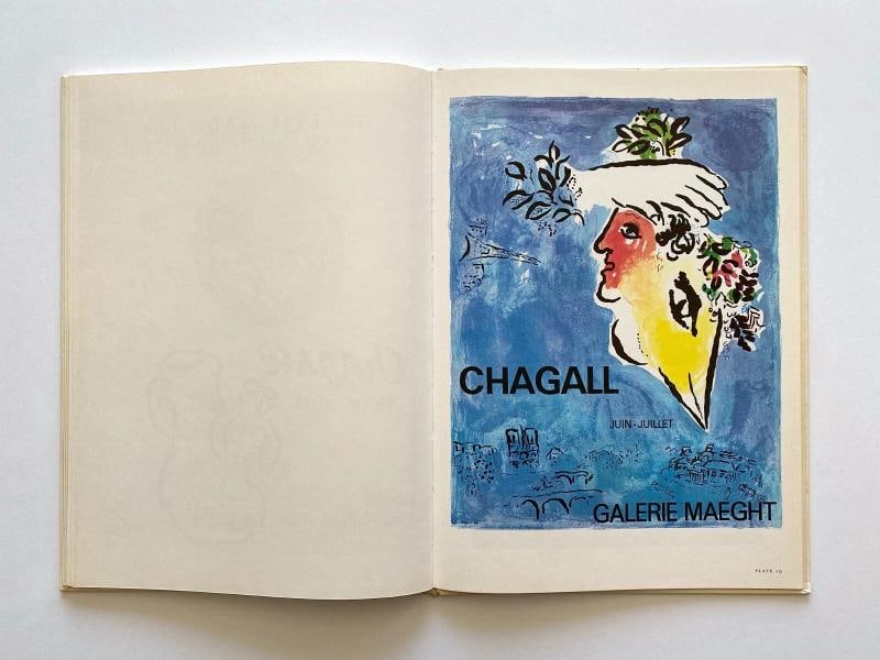 MARC CHAGALL " POSTERS & PERSONALITY " RARE 1966 1ST ED LITHOGRAPH PRINT XL BOOK - 8