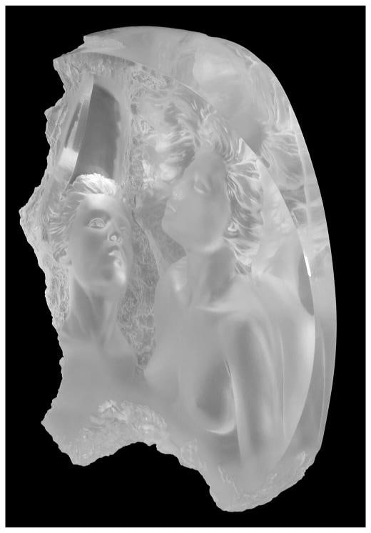 Michael Wilkinson Original Moonscape II Aria Signed Acrylic Sculpture Artwork - 3