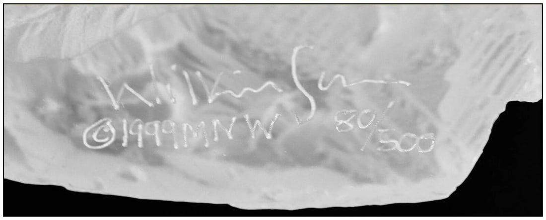 Michael Wilkinson Original Moonscape II Aria Signed Acrylic Sculpture Artwork - 5