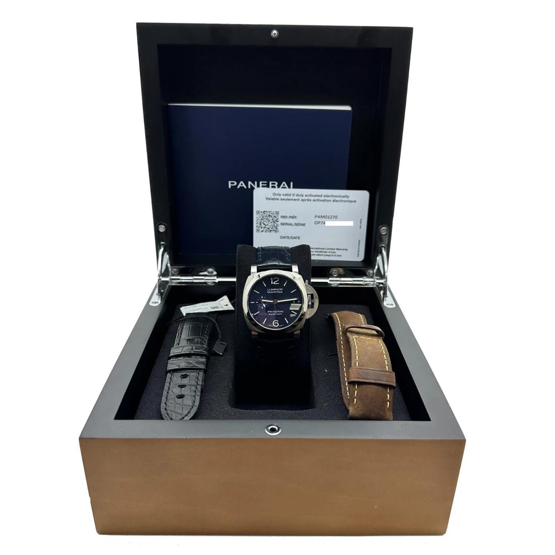 Panerai Luminor PAM01270 PAM 1270 40mm Blue Dial Stainless Steel Box Paper - 3