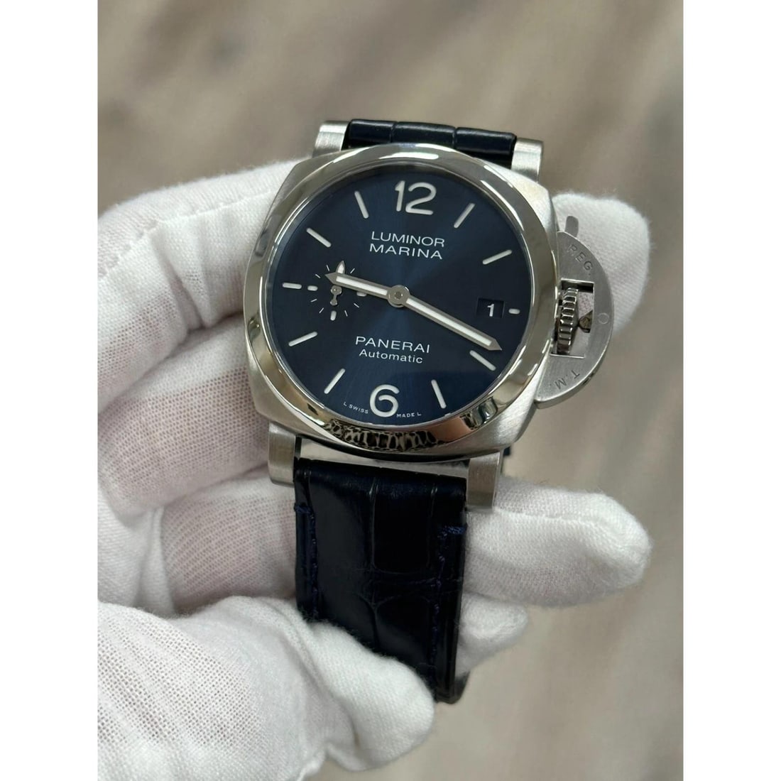Panerai Luminor PAM01270 PAM 1270 40mm Blue Dial Stainless Steel Box Paper - 4