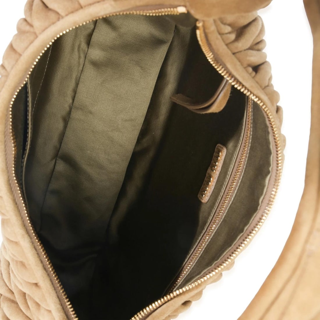 Miu Miu Brown Suede Matelasse Wander Hobo - 5