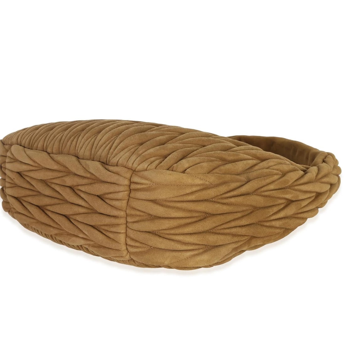 Miu Miu Brown Suede Matelasse Wander Hobo - 6