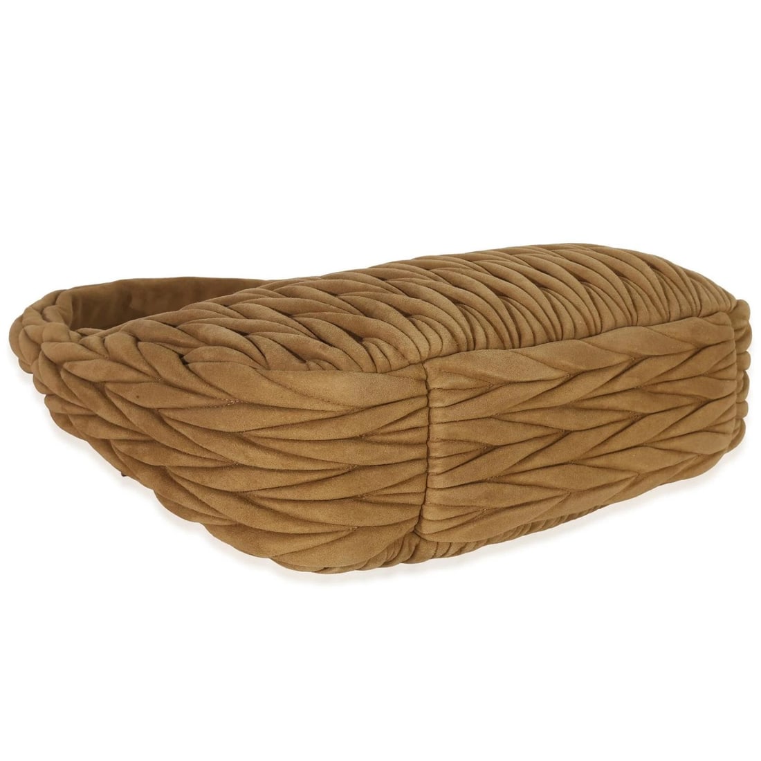 Miu Miu Brown Suede Matelasse Wander Hobo - 7