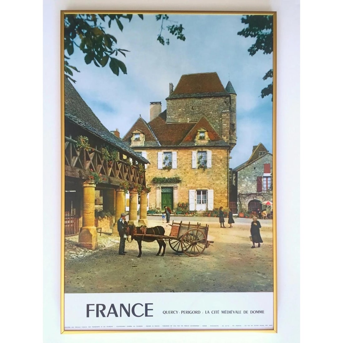 VTG MID CENTURY PERIGORD FRANCE LITHOGRAPH PRINT FRAMED COLLECTOR TRAVEL POSTER: Condition: Used,Features: RARE OUT OF PRINT, Framed,Width (Inches): 16",Listed By: Dealer or Reseller,Subject: Travel,Size: Medium (up to 36in.),Height (Inches): 23 3/4",Date of Creation: