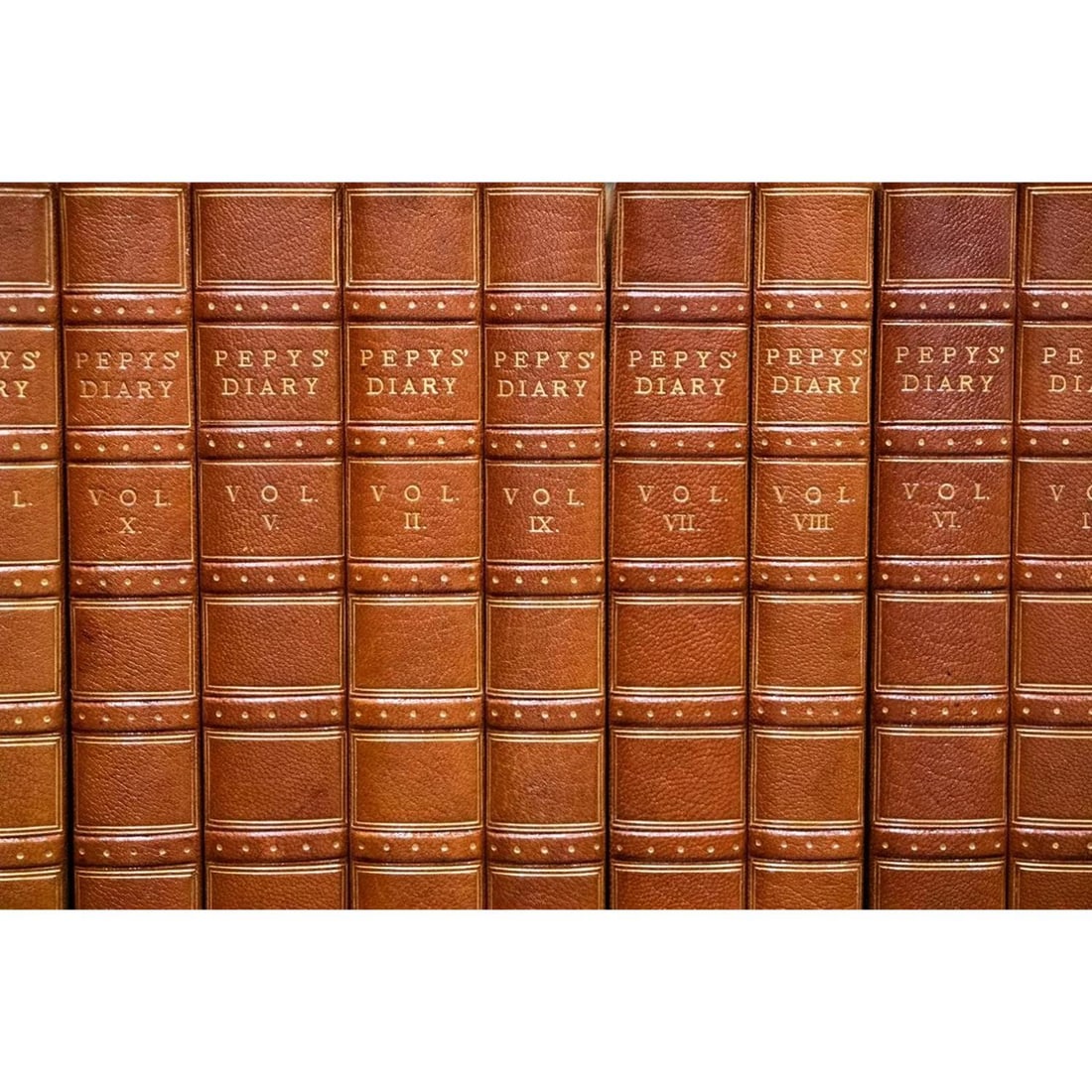 Henry B Wheatley / 1912 The Diary of Samuel Pepys-10 Vols-Fold Outs Leather (1 of 20)