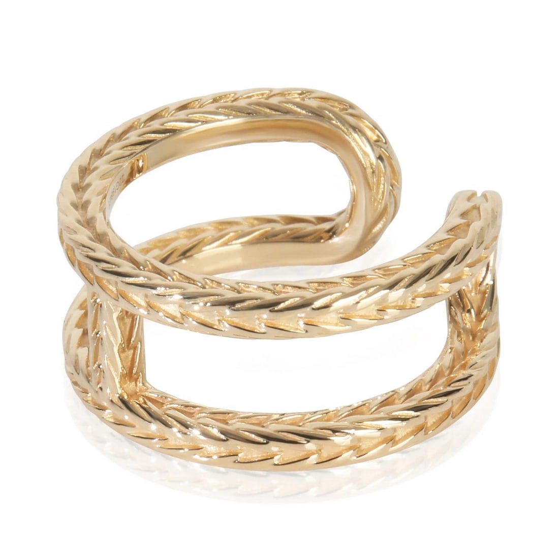 Hermes Yellow Gold Chaine d'Ancre Danae Ring - 2