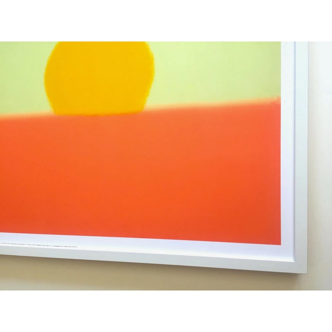 ANDY WARHOL FOUNDATION LITHOGRAPH PRINT FRAMED POP ART POSTER " SUNSET " 1972 - 12