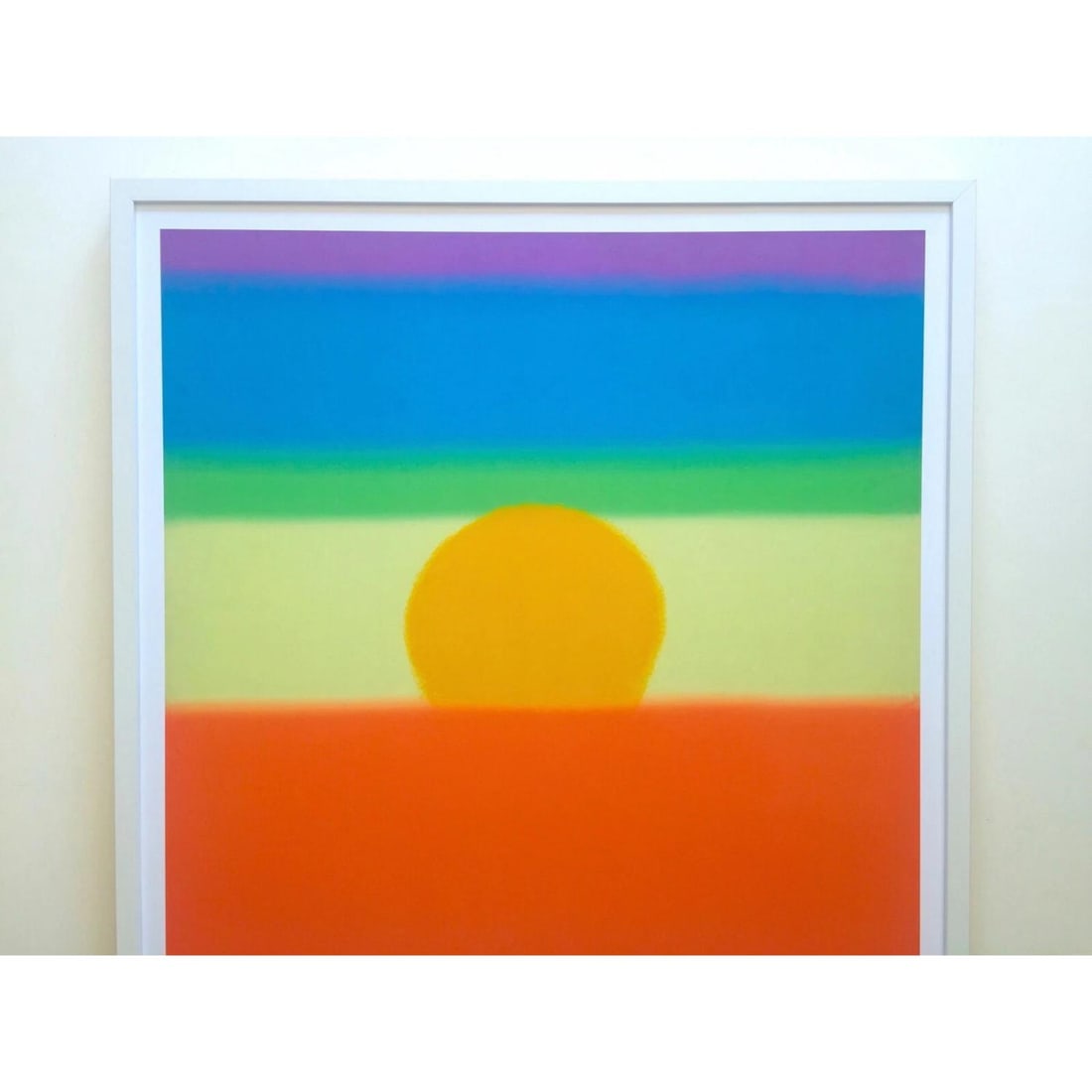 ANDY WARHOL FOUNDATION LITHOGRAPH PRINT FRAMED POP ART POSTER " SUNSET " 1972 - 2