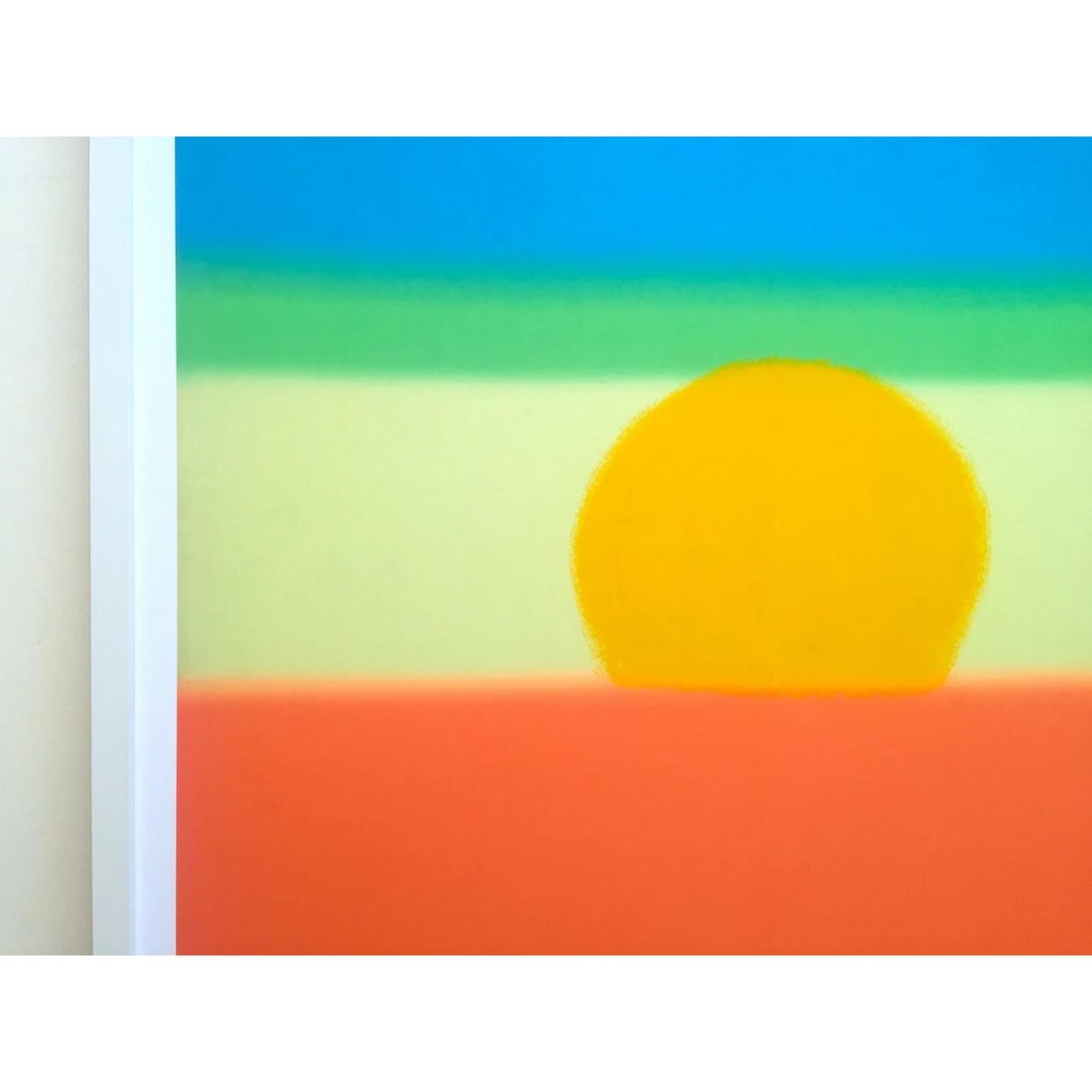 ANDY WARHOL FOUNDATION LITHOGRAPH PRINT FRAMED POP ART POSTER " SUNSET " 1972 - 5