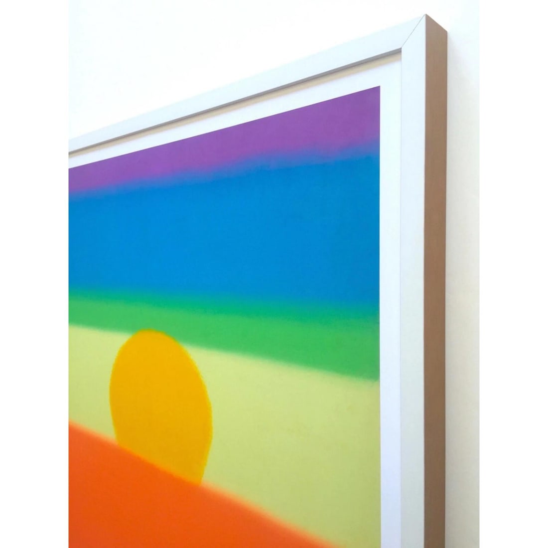 ANDY WARHOL FOUNDATION LITHOGRAPH PRINT FRAMED POP ART POSTER " SUNSET " 1972 - 8