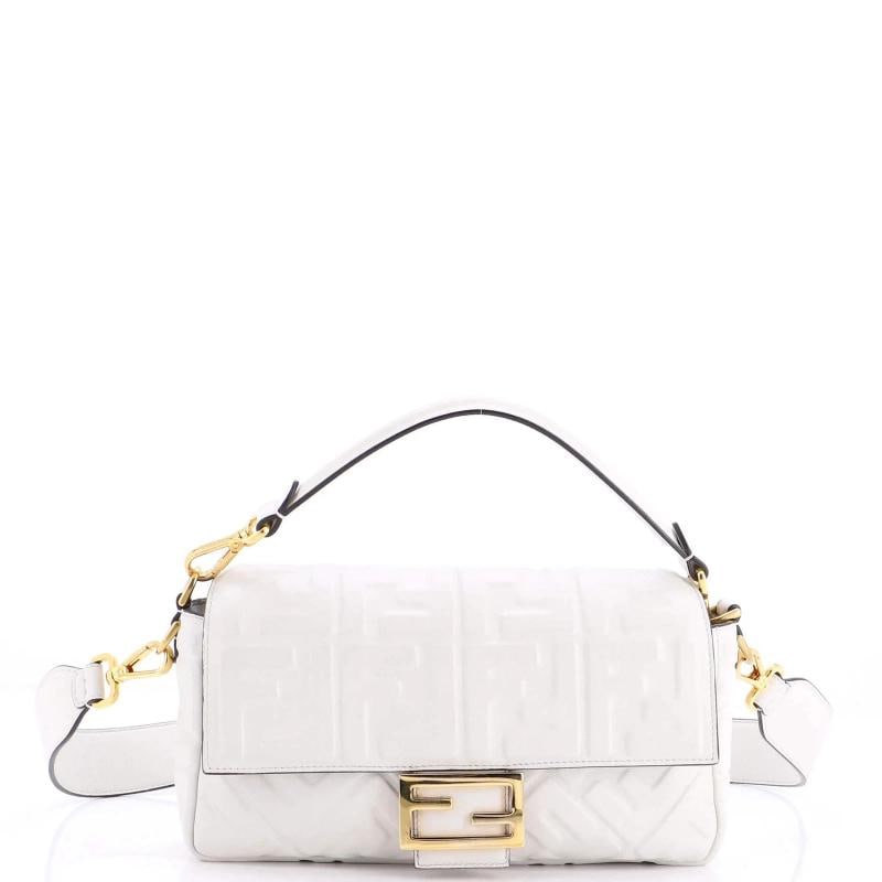 Fendi Baguette NM Bag Zucca Embossed Leather Medium (1 of 6)