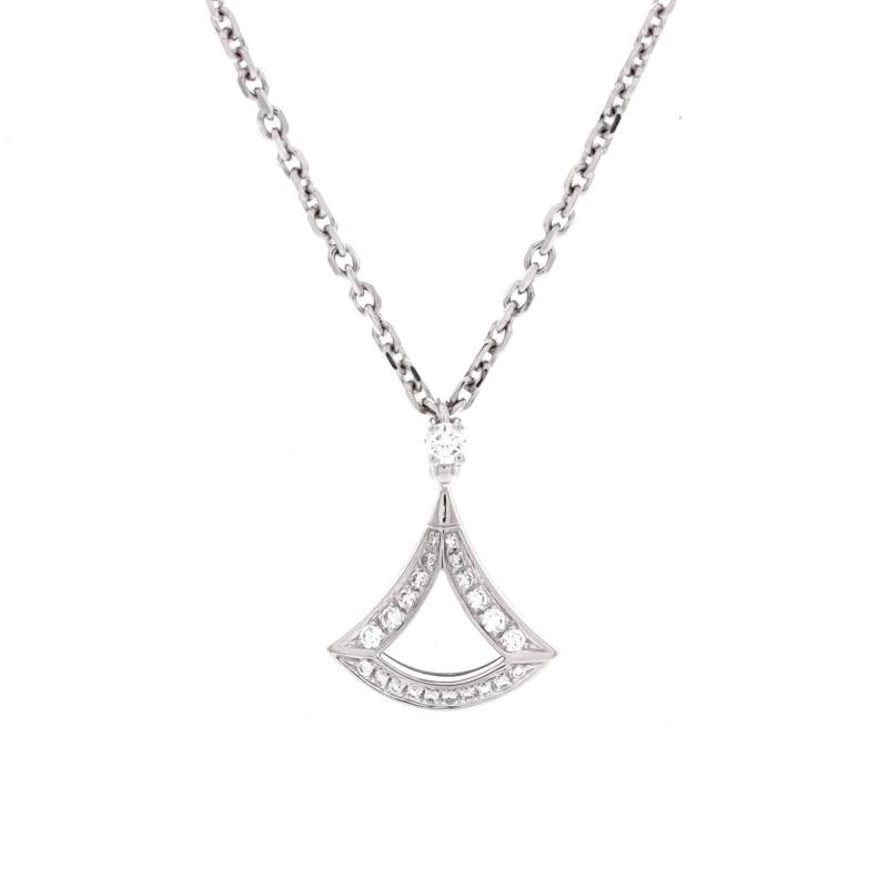 Bvlgari Divas' Dream Openwork Pendant Necklace 18K White Gold with Diamonds (1 of 3)
