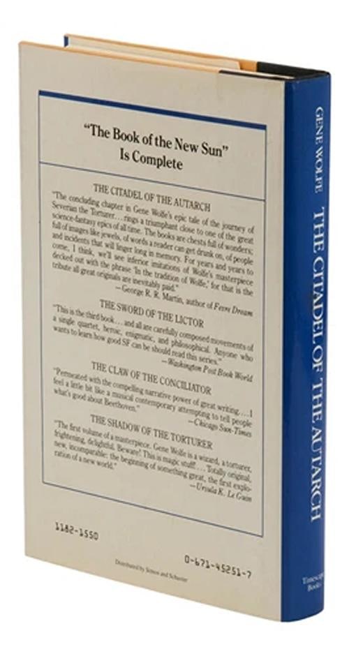 Gene Wolfe / Book of the New Sun The Shadow of the Torturer The Claw Signed 1st - 11