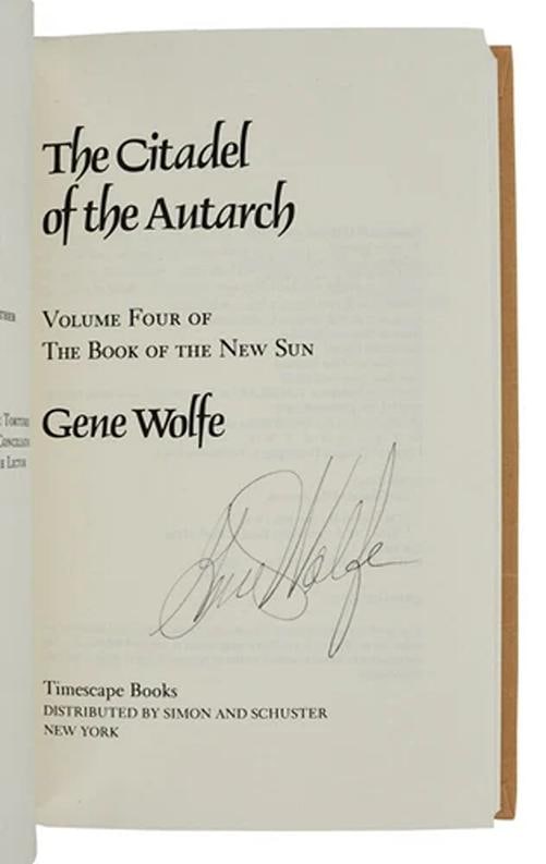 Gene Wolfe / Book of the New Sun The Shadow of the Torturer The Claw Signed 1st - 17
