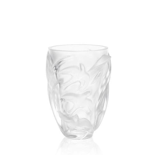 LALIQUE CRYSTAL VASE~( H 9.65" x L 7.8" x W 6.38") - 2