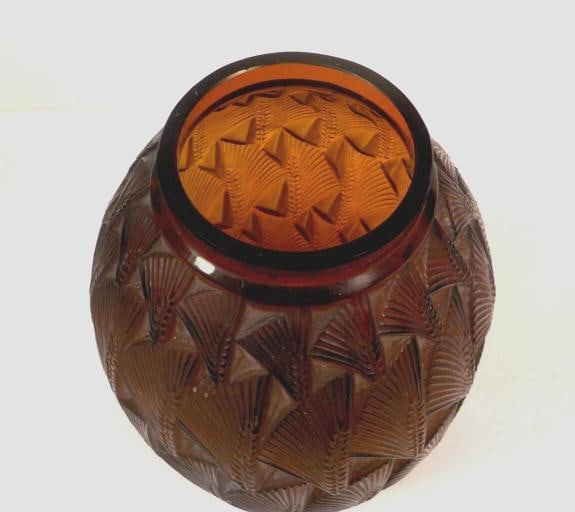 R. Lalique Signed Art Glass Vase~(7" Tall) - 2