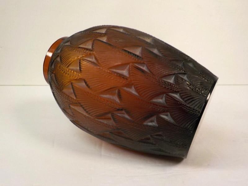 R. Lalique Signed Art Glass Vase~(7" Tall) - 6