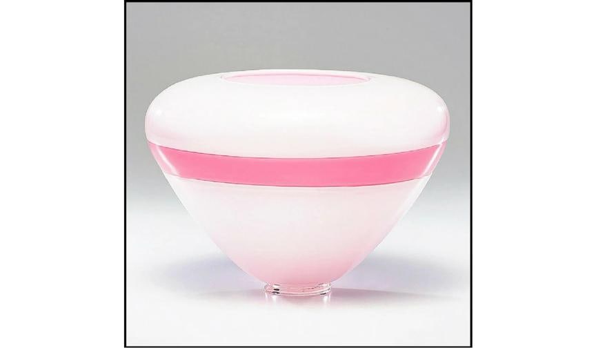 Lino Tagliapietra Original Murano Glass Incalmo Vase Hand Signed Oggetti Artwork~Numbered/100: Numbered /100. Measures 9.5" tall by 13" in diameter. 