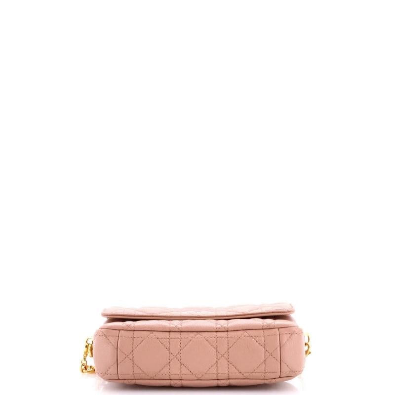 Christian Dior Caro Flap Double Pouch Crossbody Bag Cannage Quilt Calfskin - 3