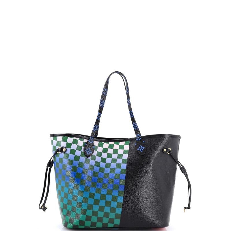 Louis Vuitton Neverfull NM Tote Limited Edition Race Print Canvas MM - 4