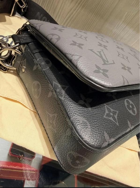 Louis Vuitton Trio Messenger Bag in Monogram Eclipse Reverse Canvas - 8
