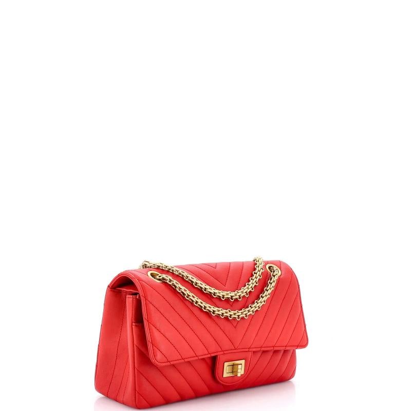 Chanel Reissue 2.55 Flap Bag Chevron Sheepskin 225 - 3