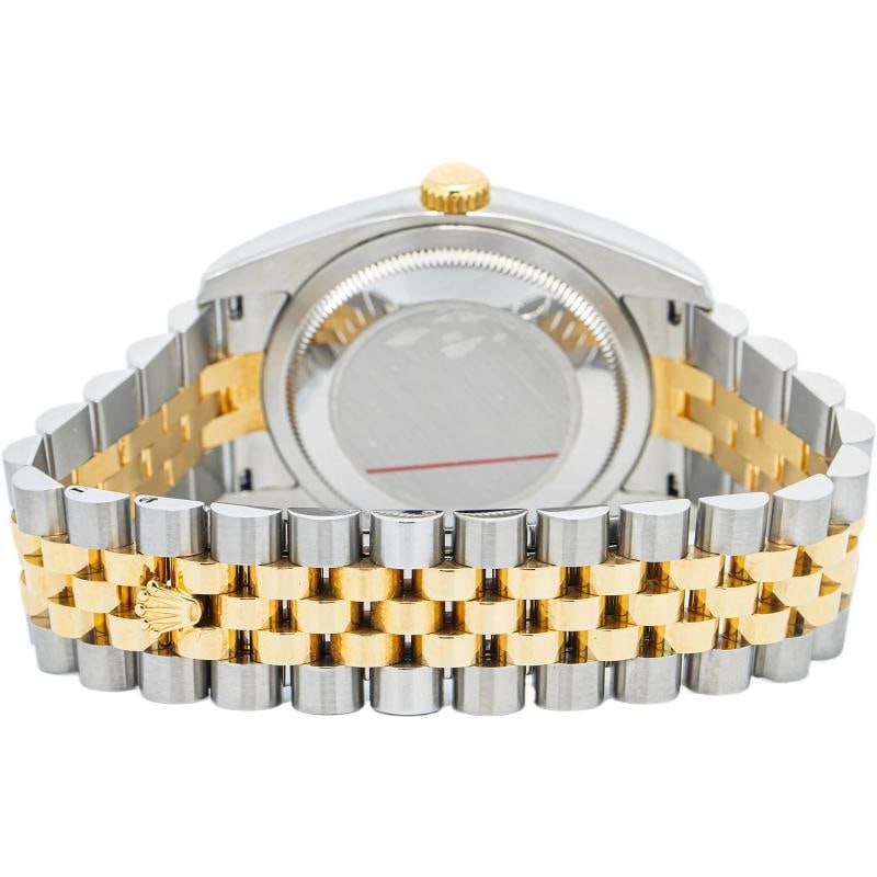Rolex Datejust 116233 Jubilee 18k TwoTone Factory Silver Diamond Dial Watch 36mm - 5