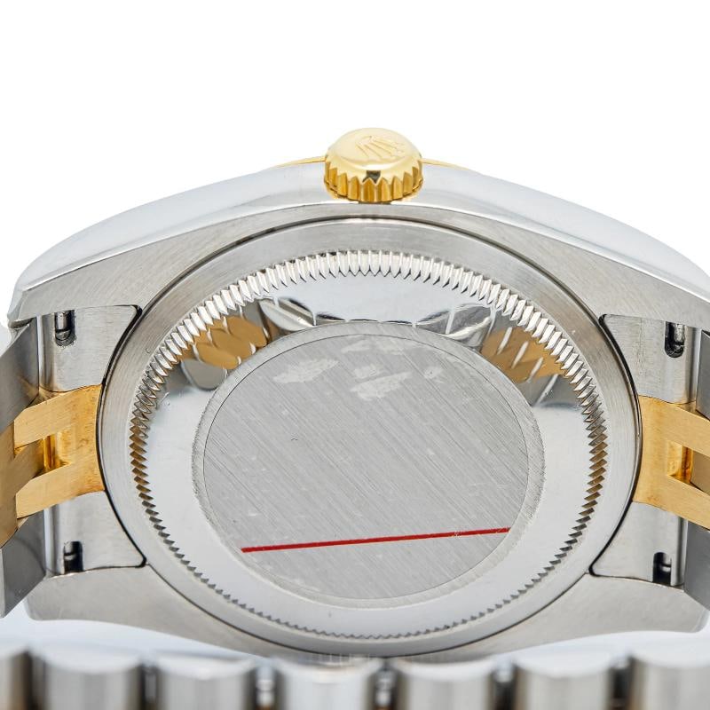 Rolex Datejust 116233 Jubilee 18k TwoTone Factory Silver Diamond Dial Watch 36mm - 6
