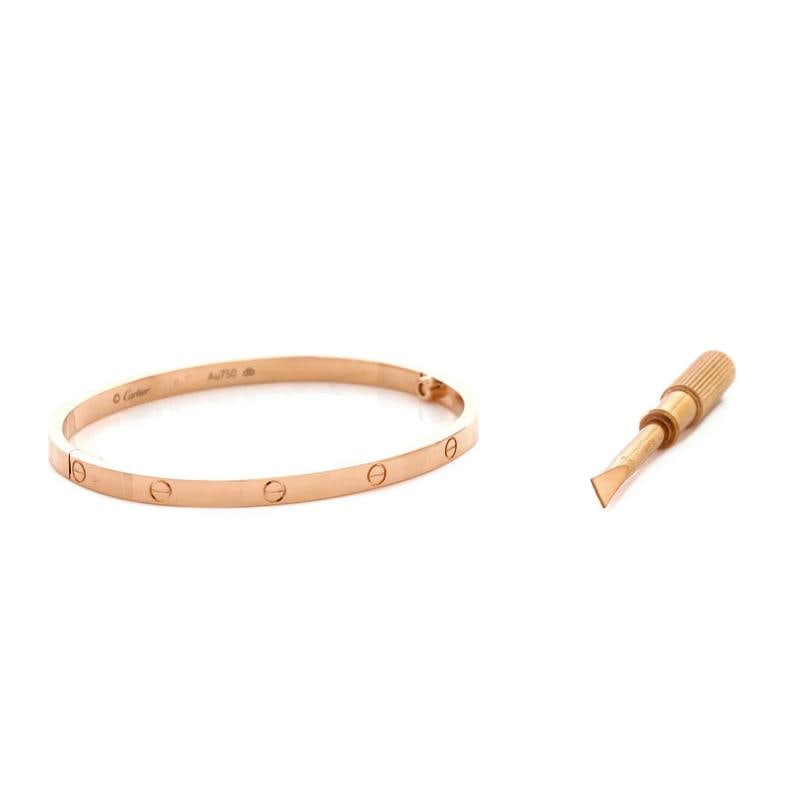 Cartier Love Bracelet 18K Rose Gold Small - 2